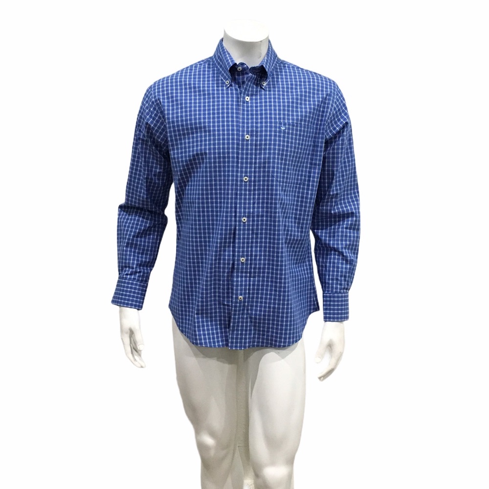 Southern Tide Mens Blue Checkered Shirt